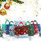 8 Stück Geschenktüten Weihnachten Groß,32.5 x 25 x 17 cm Geschenktaschen Weihnachten,Weihnachtstaschen,Weihnachts Geschenktüten,Weihnachtstüten mit Griffen,Wiederverwendbare Weihnachtsgeschenktüten