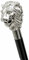 Samara Nautical Walking Hand Cane Stick Designer Handgefertigter Gehstock für Männer & Frauen Massivmetall und Naturholz (Silberner Löwenkopf)