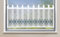Scheibengardine »Bodrum« HxB 45x140 cm Raute Blau Bistrogardine Sichtschutz Dekoration Transparent Voile Küchenfenster Modern 2022410