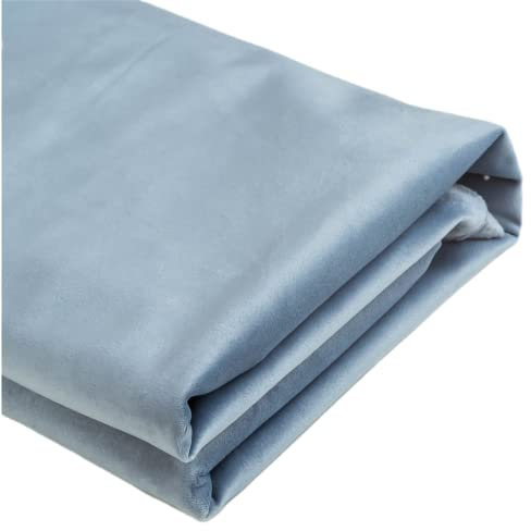 TinaKim Sitzpolsterstoff, Samtmaterial, für Couch, Sofa, Stuhlbezug, Reparatur, DIY (Meeresblau, 2,7 m)