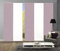 wohnfuehlidee 5er-Set Schiebevorhänge Marlies Blickdicht, Höhe 245 cm, Mauve