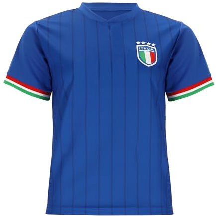 Blackshirt Company Italien Trikot Fußball WM EM Fan Trikot Italia Blau Größe S