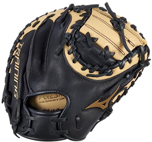 Mizuno Franchise Baseball-Trainingshandschuh, 76,2 cm, Schwarz / Hellbraun