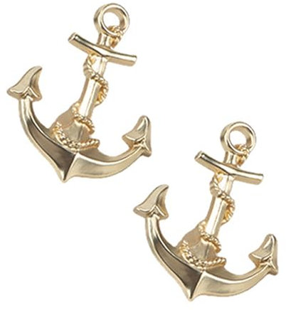 2 Stück Türknöpfe für Kinder Schrankknöpfe antik Möbelgriffe Zinklegierung SchubladeKnauf Anker Design retro für Schränke,Innentüren,Wohnzimmer (Brushed Bronze)