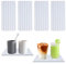 4 Pcs Water Absorbent Diatomite Coasters, Quick Drying Soap Tray, Bathroom Vanity Trays with Grooves, Diatomaceous Earth Soap Holder,Toothbrush Holder Set for Home Kitchen Bathroom (Big White)