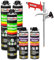 Isolbau Bauschaum-Set - Inkl. 3 x 1K Montageschaum B2 Pistolenschaum mit hervorragender Schall und Wärmedämmung (je 750 ml), 2 x PU-Schaum-Reiniger (500 ml) & 1 x Schaumpistole, Abdichten