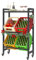 YITAHOME Getränkekistenregal für 4 Kisten mit Ablage & Industrierollen & Verstellbaren Füßen, Verstärktes Metall, Bierkistenregal Inkl. 2 Haken, Flaschenöffner & Alle Werkzeuge, 75 x 32 x 112cm