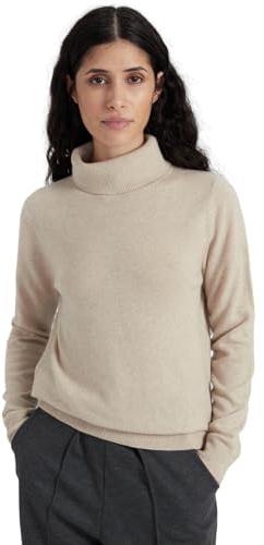 Style & Republic Damen Rollkragenpullover aus 100% Kaschmir, Klassische Passform, stilvoller Premium-Cashmere-Feinstrickpullover für Herbst und Winter, Designed in Berlin