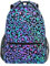 SKYSHU Zaino blu rosa leopardato impermeabile Bookbag Laptop Travel Daypack con tasche multiple, Leopardo Rosa Blu, 16 x 11.4 x 6.9 Inch