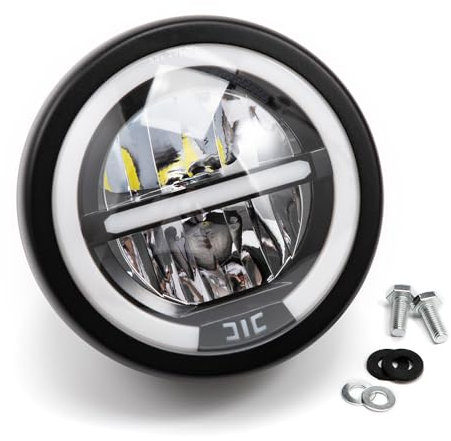 APEBAZY 5.75 Zoll Motorrad Led Scheinwerfer Motorrad Scheinwerfer Universal Rundscheinwerfer (MTCD1233)