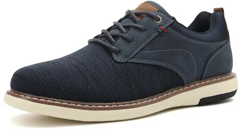 ANALEAF Men's Classic Oxford Shoes Lightweight Business Lace-Up Sneakers | Synthetic Leather Oxford, Lightweight & Wear-Resistant Outsole, Versatile Style for Suits & Jeans