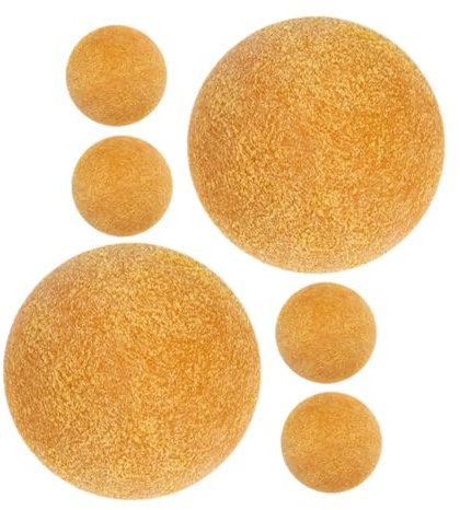 DRESSOOS 6St Tischfußballmatte fußball für Kinder Mini tischfußball Indoor Fußballspiel Spielzeug fußball Tischfußball Spielzeug Fußball-Party-Tischdekoration Kicker Fußball Abs Yellow