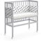 VitaliSpa Beistellbett Sophie, Stubenbett, Grau, 40 x 90 cm 1 Seitenschiene