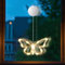 Frühling Deko Led Fenster Licht,LED Schmetterling Lichterkette zum Aufhängen Lichterkette mit Saugnäpfe,Lichterkette Batteriebetrieben Frühling Deko für Fenster Draußen & Innen,Festival Party