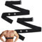 2 Pack Heart Rate Monitor Chest Band for Polar H10 H9 H7, Adjustable Waterproof Soft Replacement Chest Strap Compatible with Polar Wearlin Garmin Dual Running HRM (Black Length 25.6-37.4)