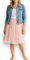 Plissee Rock Damen Midi Sommer – A-Linien Faltenrock mit Gummibund & Unterrock – Made in Italy – Knielanger Midirock (DE/NL/SE/PL, Alphanumerisch, Einheitsgröße, Regular, Regular, Rosa)