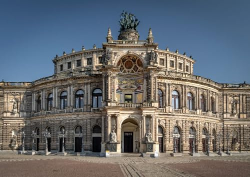 CALVENDO Poster 42,0 x 29,7 cm Querformat Semperoper Dresden| Bilder, Kunstdruck, Wandbild, Wanddeko, Prints ohne Rahmen