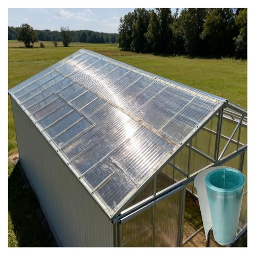Transparente Wärmedämm Tageslichtpaneele Ersatzabdeckung für Pergola Carport für Regen, Schnee, Gewächshäuser, Schuppen, Leicht zu Reinigen(1x30m/3.28x98.4ft)