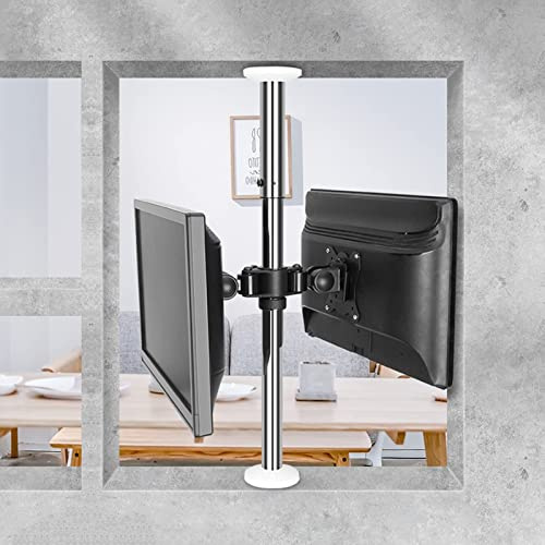Piccolo Supporto TV Divisorio For Doppio Schermo, Supporto LCD Con Telaio Girevole A 360 Gradi, Mobile TV Girevole For 2 Schermi