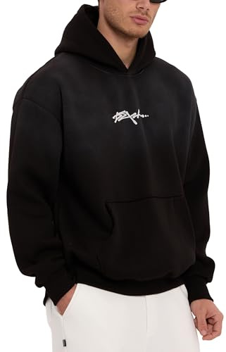 Redbridge by Spruce Oversize Hoodie Kapuzenpullover mit Print und Kängurutasche Lässiger Sweat Hoodie im Relaxed Fit