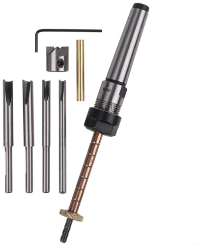 Set di 8 mandrini per tornitura a penna, con punta da trapano da 7 mm, kit di penna per tornio per tornio, alberi da taglio in acciaio al carbonio per progetti di lavorazione del legno