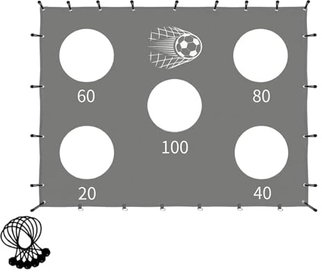 Fußballtor-Zielnetz | Wetterbeständiges faltbares Tuch - Fußballtore für den Garten - für Spieler, Anfänger, Athleten und Jugendliche im Freien, im Garten, auf dem Schulhof und auf dem