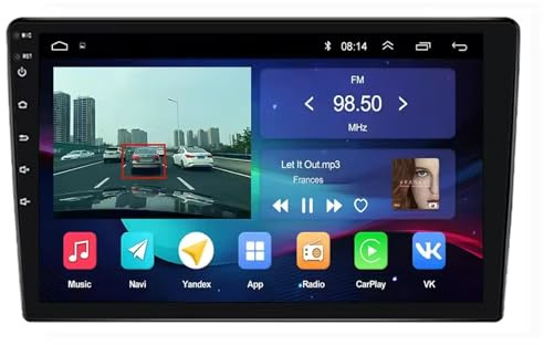 Car Stereo Carplay Radio de Coche para KIA CEED 2006-2012 HD Pantalla Táctil+Llamadas Manos Libres Bluetooth+WiFi, Navegador GPS/Volantes, 4 Nuclear 1G+16G