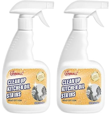 Kitchen Degreaser Spray 500ml - Powerful Oven Cleaner, BBQ Grill Cleaner, Heavy Duty Grease Remover for Kitchen, Hob & Air Fryer 2PCS
