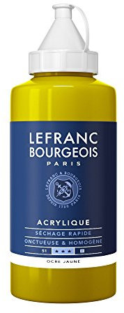 Lefranc Bourgeois Acrylique Fine Bouteille 750ml Ocre Jaune