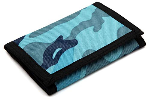 JONYEE RFID-börse, Camouflage, Nylon, dreifach gefaltet, für Herren, Mini-börse mit ReiÃŸverschluss für Kinder