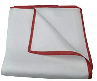 Avantgarde - Pochette Uomo da Tasca Bianca Man Handkerchief Seta Silk Bordo Diversi Colori (Taglia Unica, Rosso Bordeaux)