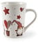 Excelsa 64133 Gnomo Christmas Tasse Mug, Steingut, Weiß Weiß