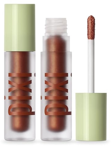 Pixi EyeLift Max Liquid EyeShadow | Long-Wearing, Crease-Free Color | Luminous & Soft-Focus Finish | With Avocado, Rosehip & Mango Seeds Extracts | Copper | 0.12 oz/3.4 g