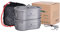 Boundless Voyage Olla de Titanio con asa Plegable Juego de Cuenco Ultraligero para Senderismo al Aire Libre con Cuerda Colgante