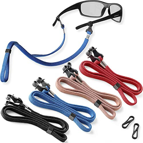 SIGONNA Eyeglasses String Holder Straps Cord - 4 Premium Eyeglass Chains for Men Women - Eye Glasses Strap Chain - Sunglass Lanyard Neck Retainer 4 pcs