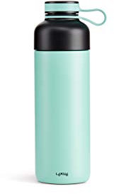Lékué Botella isotérmica de Acero Inoxidable, Agua y Bebidas Siempre frías, Color Turquesa, 0.5 l