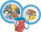 Kompatibel zu Pokemon Kinder-Geschirr Set mit Teller, Müslischale und Trinkbecher (wiederverwendbar)