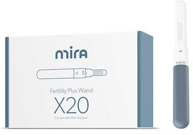 Mira Fertility PLUS Ovulationstest für Frauen - 20 Fruchtbarkeitstest für den Digital Fertilitätsmonitor Mira - E3G & LH Eisprung Teststreifen - Ovulation Tests für Kinderwunsch & Schwanger Werden