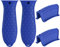 Berkelen Silikon Heiß Griff Halter und Hilfsgriffhalter - Wärmeisolierter Assist Griff für Gusseisen Topfwoks, Bratpfannen, Pfannen, Ofen - 4 Stücke Blau