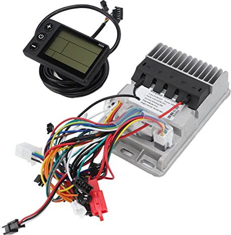RiToEasysports 48V 60V 500W Motor Brushless Controller, 3 Modi Sinus-Brushless-Motor Controller mit LCD-Display für Elektrofahrräder Elektrofahrradmodifikationszubehör Fahrt