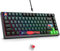 Fogruaden Wired 75% Mechanical Keyboard, Hot Swappable, Red Switch, RGB Backlit, 82 Keys TKL, NKRO, Volume Control Knob (Soundwave)