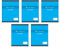 CONQUÉRANT Lot de 5 Cahiers de brouillon 17x22cm 96 Pages 56g grands carreaux bleu