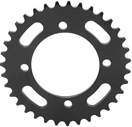 Tissting Piñón Trasero de 35 Dientes 420 Cadenas 4 Agujeros Piñón de Cadena Trasera de Acero Negro para DIY Go Kart, ATV, Motocicleta Ligera