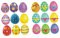 AOKWAWALIY 2St osterfensterbild fensterdeko ostern Osterdekoration -Fensteraufkleber Wohnkultur Eier dekorativer Wandaufkleber wandtattoo ostern Karikatur Hase Fenstergitter Wandtattoos