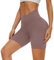 DDOBB Radlerhose Damen Kurze Shorts Sporthose Leggings Blickdicht High Waist Elastisch Unterhosen Fitness Hotpants Sommer Boxershorts(Rosa,L-XL)