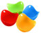 Silicone Egg Poaching Pods, 4 Pack by Bakee UK, Non-Stick Egg Poacher for Microwave or Pan Use, Dishwasher Safe and BPA-Free Silicone Poaching Cups