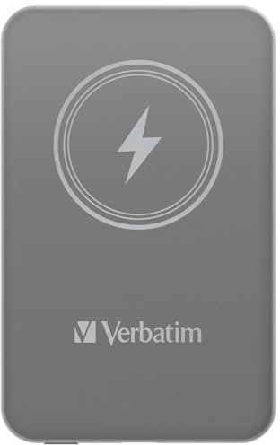 Charge 'n' Go Magnetic Wireless Power Bank 5000 Grey