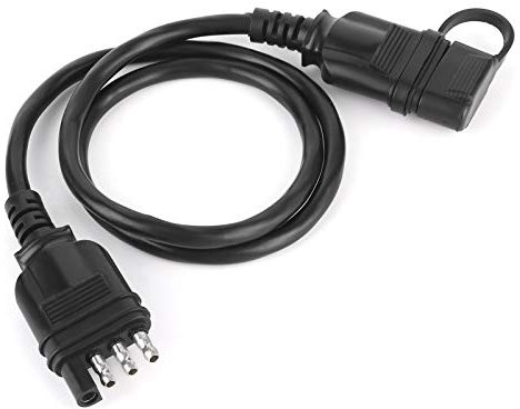 Prise de Fil, Prise de Fil de 32 Pouces, Câble D'extension Plat à 4 Broches, Connecteur Mâle Femelle pour Accessoires de Remorque de Camping-car