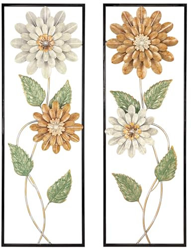 2er-Set Wandskulpturen Quadrat Wanddekoration Metall Wandschmuck Dekorationen 3D Metallbilder Modernes Kunstwerk für Haus Wohnzimmer Esszimmer Schlafzimmer Küche Korridor, Typ-5