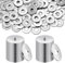 M6 Unterlegscheiben Set, 125 Stück Flach Karosseriescheiben, Rostfreie Flat U-Scheiben, Unterlegscheiben M6, A2 Metallscheiben 17MM, Beilagscheiben Edelstahl 304 für Schrauben Muttern Gewinde